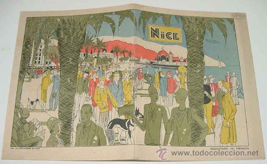 Folletos de turismo: ANTIGUO FOLLETO DE TURISMO DE NICE - NIZA - CON MUCHAS FOTOGRAFIAS - 12 PAG - MIDE 15 X 12 CMS.