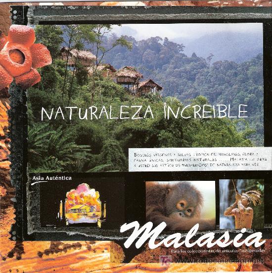 Travel Brochures: Malasia. Naturaleza increible. Expo Zaragoza 2008.
