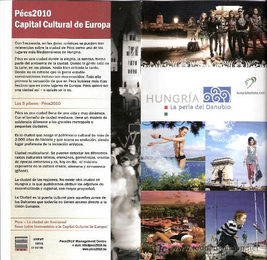 Folletos de turismo: Hungr&iacute;a, la perla del Danuvio. Expo Zaragoza 2008.
