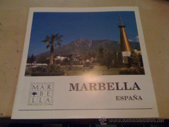 Foglietti di turismo: Folleto de Marbella. 16 p&aacute;ginas. 40 impresionantes fotograf&iacute;as. 1993.