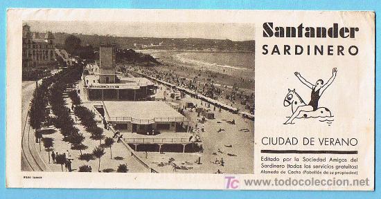 Travel Brochures: FOLLETO TUR&Iacute;STICO. SANTANDER SARDINERO. ARDUS S.A. SANTANDER, SIN FECHA.