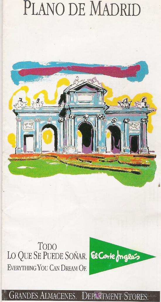 Travel Brochures: PLANO DE MADRID - 1992 -