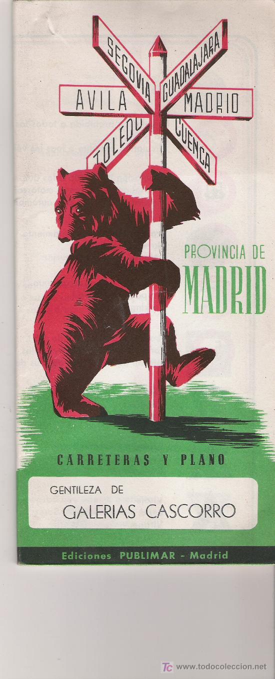 Travel Brochures: PROVINCIA DE MADRID - CARRETERAS Y PLANO - EDICIONES PUBLIMAR