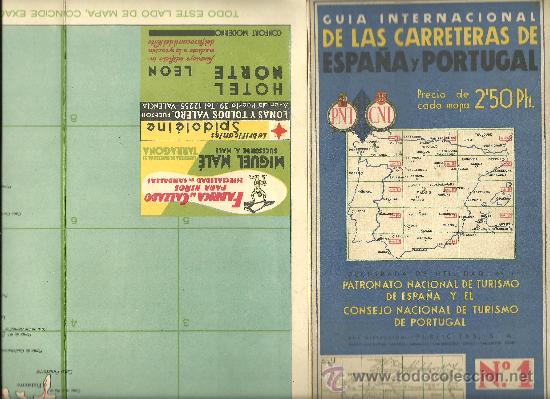 Travel Brochures: L13-2 GUIA  INTERNACIONAL DE LAS CARRETERAS DE ESPA&Ntilde;A Y PORTUGAL. P.N.T. DE ESPA&Ntilde;A Y C.N.T. DE P