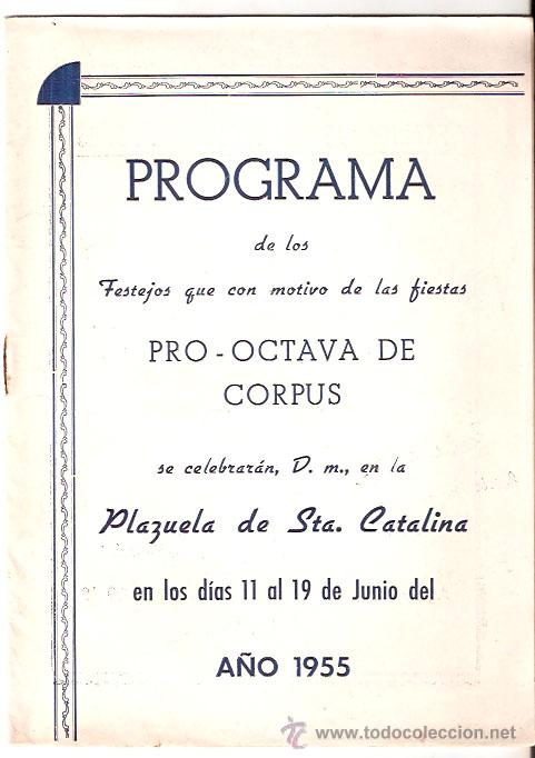 Brochures de tourisme: BARCELONA. Plaza Sta. Catalina. Festejos Corpus1955. 10 hojas. 16 x 22 cms. Vell i Bell