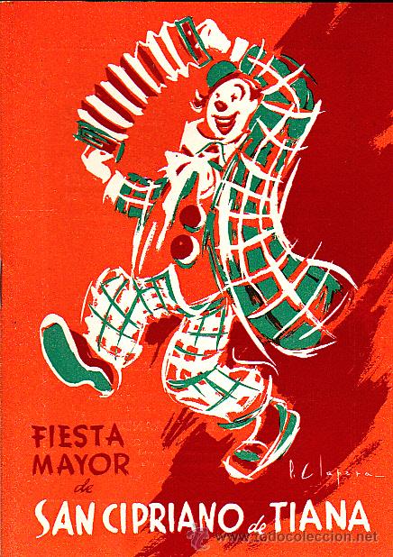Brochures de tourisme: PROGRAMA FIESTA MAYOR SAN CIPRIANO TIANA 1954