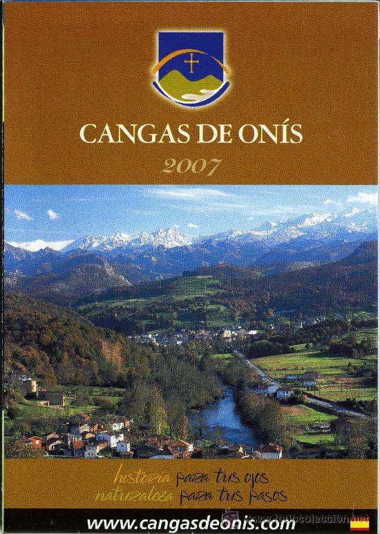 Tourismusbrosch&uuml;ren: MAPA TURISTICO DESPLEGABLE CANGAS DE ONIS - ASTURIAS - 2007