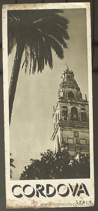 Travel Brochures: C&oacute;rdova. Tr&iacute;ptico en ingl&eacute;s de los a&ntilde;os 50 con fotos. Fournier - Vitoria