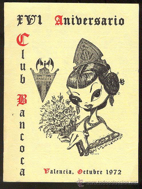 Travel Brochures: Club Bancoca 56 anibersario Valencia 1972