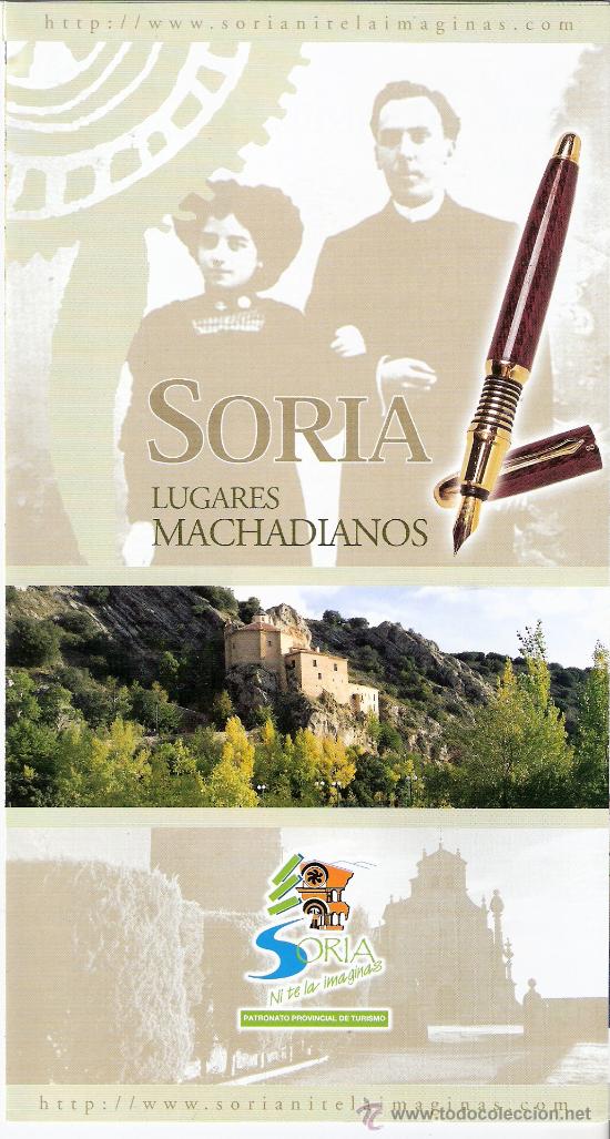 Folhetos de turismo: Soria. Lugares Machadianos. Machado.