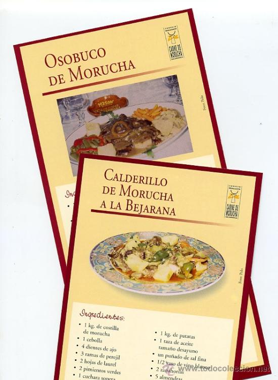 Travel Brochures: FOLLETO RECETAS - CARNE DE MORUCHA / SALAMANCA - TOROS GASTRONOMIA