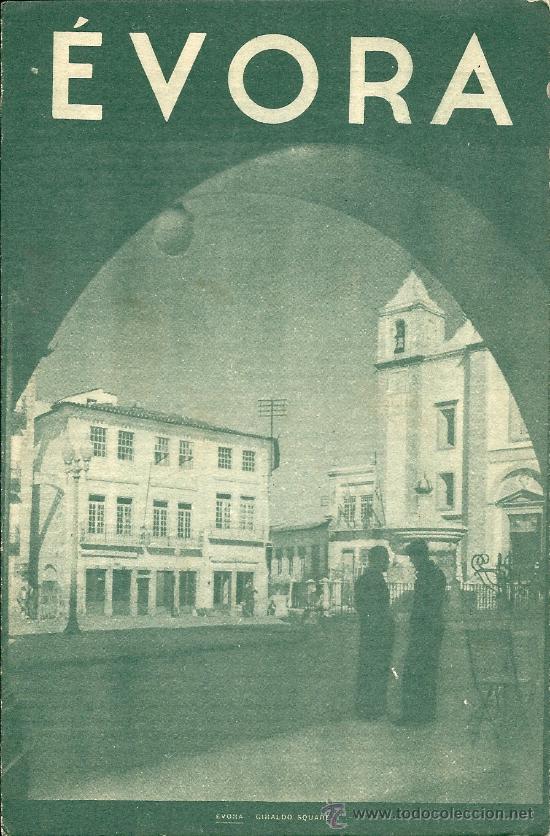 Brochures de tourisme: &Eacute;VORA, PORTUGAL, TRIPTICO DESPLEGABLE CON FOTOS * ANTIGUO FOLLETO TURISTICO, EN INGLES