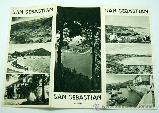 Tourismusbrosch&uuml;ren: San Sebasti&aacute;n folleto Direcci&oacute;n General Turismo a&ntilde;os 40