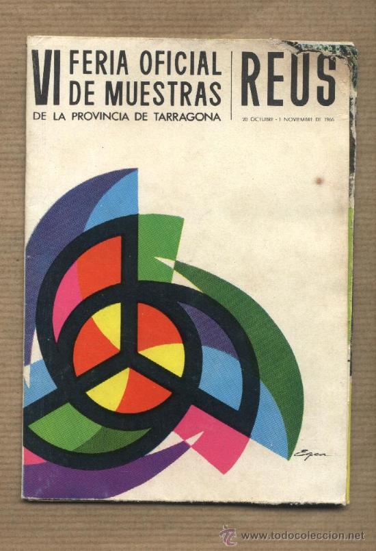 Tourismusbrosch&uuml;ren: Folleto desplegable VI Feria oficial de mustras provincia Tarragona. Reus 1966
