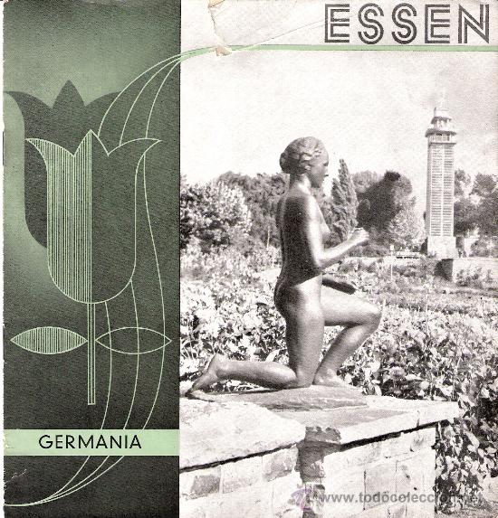 Tourismusbrosch&uuml;ren: Essen. Germania. 20 x 21 cmtrs. 8 paginas + 4 a media pagina informativas.En italiano.