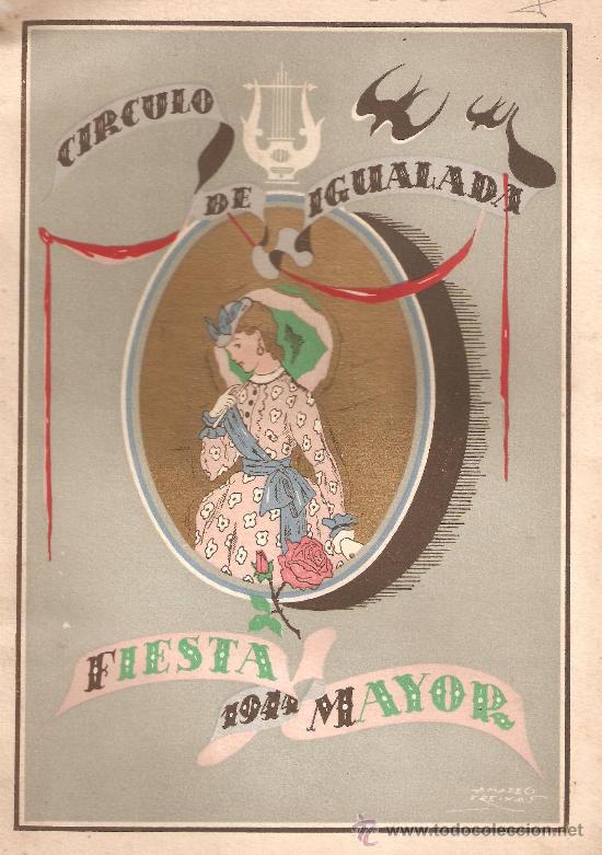 Brochures de tourisme: CIRCULO DE IGUALADA. FIESTA MAYOR 1944. LIBRETO