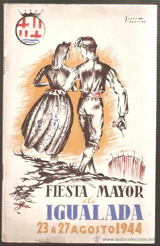 Brochures de tourisme: FIESTA MAYOR DE IGUALADA 1944. LIBRETO