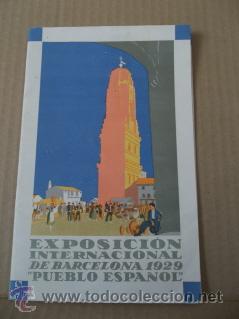 Brochures de tourisme: Exposic&oacute;n Internacional de Barcelona 1929 Pueblo Espa&ntilde;ol