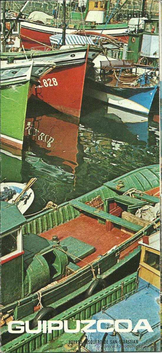 Folletos de turismo: GUIPUZCOA, FOLLETO TUR&Iacute;STICO, A&Ntilde;OS 60