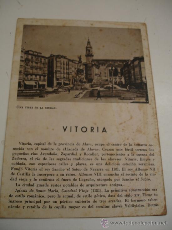 Folhetos de turismo: FOLLETOS DE TURISMO VITORIA