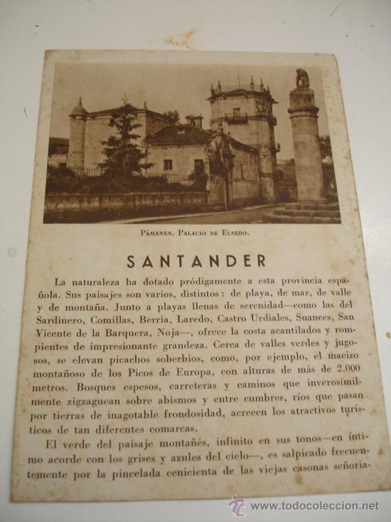 Folhetos de turismo: FOLLETOS DE TURISMO SANTANDER