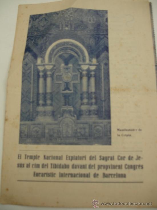 Folhetos de turismo: TEMPLO DE SAGRADO CORAZ&Oacute;N DE JES&Uacute;S BARCELONA