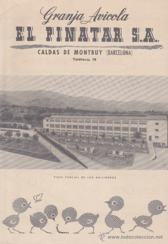 Brochures de tourisme: FOLLETO GRANJA AVICOLA