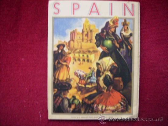 Travel Brochures: ANTIGUO Y COLORISTA FOLLETO PROPAGANDA TURISTAICA DE ESPA&Ntilde;A EDITADO EN INGLES.VER FOTOS ADICIONALES