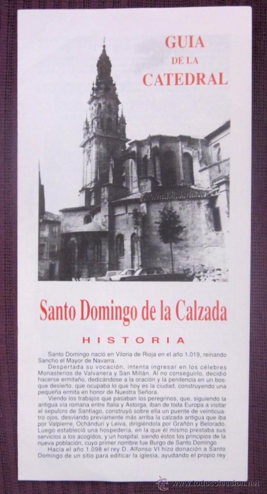 Foglietti di turismo: GU&Iacute;A DE LA CATEDRAL DE SANTO DOMINGO DE LA CALZADA - Tr&iacute;ptico