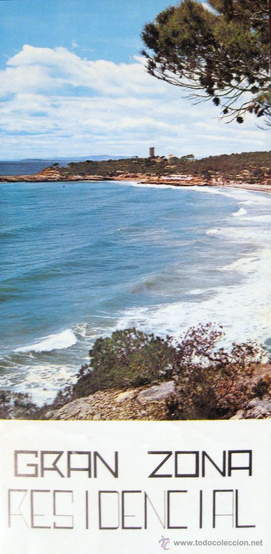 Folletos de turismo: FOLLETO TUR&Iacute;STICO PLAYA DE LA MORA. TARRAGONA. 1966.