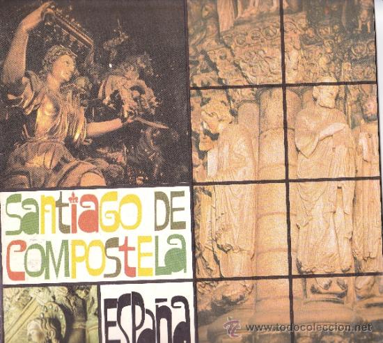 Tourismusbrosch&uuml;ren: SANTIAGO DE COMPOSTELA--CATALOGO DE TURISMO-- A&Ntilde;OS 70 APROX.