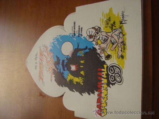 Folletos de turismo: libreto cancionero carnaval de cadiz,coro pasate a la india, 1989 raro ejemplar