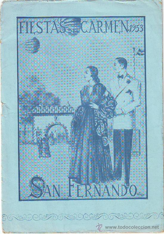 Brochures de tourisme: SAN FERNANDO (C&Aacute;DIZ) FIESTAS DEL CARMEN DE 1953