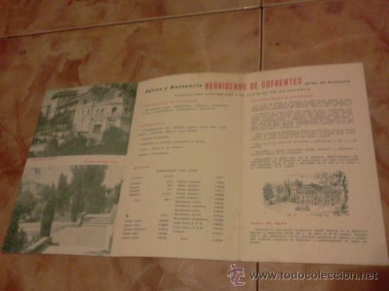 Folletos de turismo: Folleto de aguas y balneario de Hervideros de Cofrentes