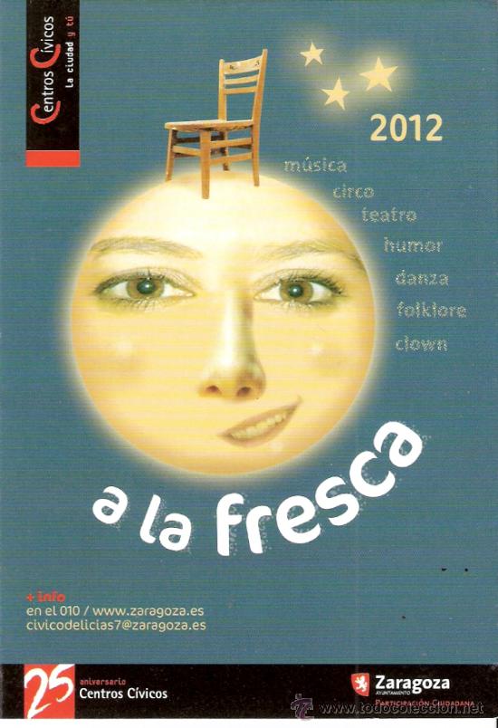Travel Brochures: Diptico.A la fresca.Musica.Circo.Teatro.Humor.Danza.Folklore.Clown.Actividades 2012.