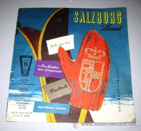 Folletos de turismo: FOLLETO ESQUI SALZBURGO-AUSTRIA 1958.  ENVIO GRATIS&iexcl;&iexcl;&iexcl;