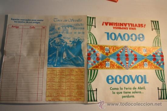 Folletos de turismo: ANTIGUO FOLLETO CON MAPA FERIA DE SEVILLA ECOVOL