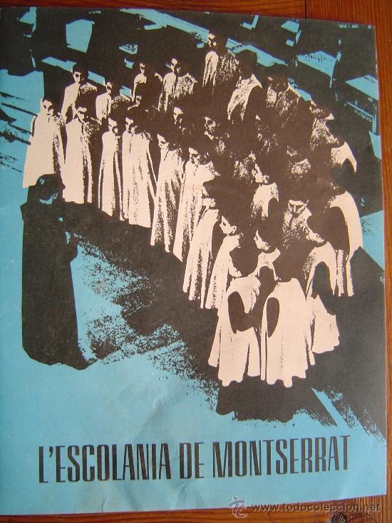 Tourismusbrosch&uuml;ren: Folleto programa Concert L'Escolania de Montserrat a Manresa.1970.