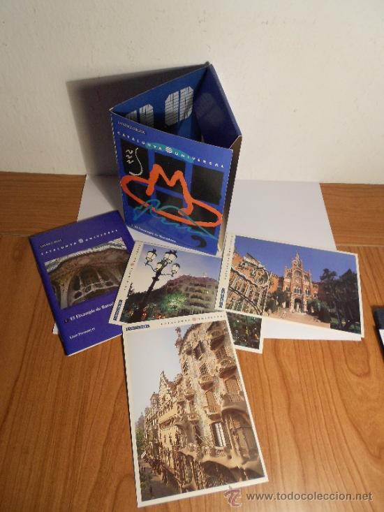 Folletos de turismo: CATALUNYA UNIVERSAL N&ordm; 2 (EL EIXAMPLE DE BARCELONA) LIBRITO + 3 POSTALES - Foto 2