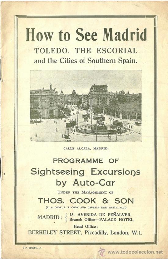 Brochures de tourisme: COMO VER MADRID, TOLEDO, EL ESCORIAL Y LAS CIUDADES DEL SUR DE ESPA&Ntilde;A