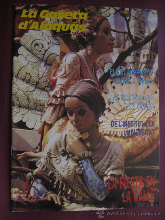 Travel Brochures: FALLAS VALENCIA REVISTA LA GASETA D'ALAQUAS 1988 PUBLICIDAD MINISTERIO DE CULTURA