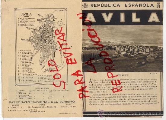 Travel Brochures: AVILA FOLLETO PEQUE&Ntilde;O VISTAS 4 HOJAS