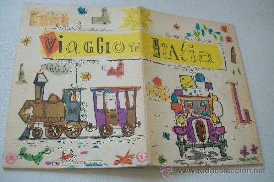 Travel Brochures: VIA GCION IN ITALIA-FOLLETO MIDE.17 X 12.5 CM. PLEGADO