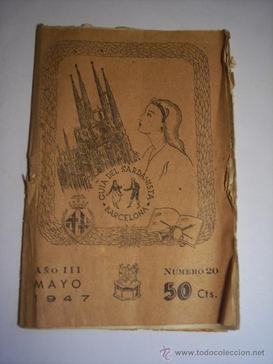 Folhetos de turismo: GUIA DEL SARDANISTA N&ordm; 20 (A&Ntilde;O III MAYO 1947)