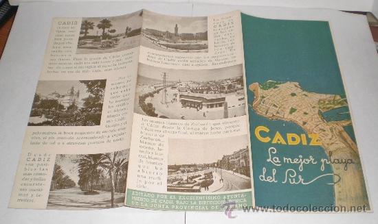 Tourismusbrosch&uuml;ren: CADIZ - La mejor playa del sur (triptico)