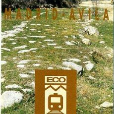 Folletos de turismo: FOLLETO DESPLEGABLE EXCURSIONES 1995 - ECOTREN MADRID-AVILA / Nº 2 - RENFE / LA LIBRERIA