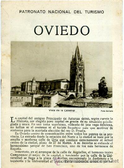 Travel Brochures: OVIEDO. PATRONATO NACIONAL DEL TURISMO    A-FOTUR-001