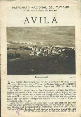 Travel Brochures: AVILA. PATRONATO NACIONAL DEL TURISMO.        A-FOTUR-010