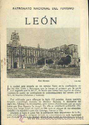 Tourismusbrosch&uuml;ren: LE&Oacute;N. PATRONATO NACIONAL DEL TURISMO.        A-FOTUR-018