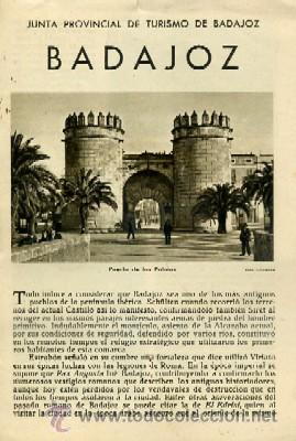Travel Brochures: BADAJOZ. PATRONATO NACIONAL DEL TURISMO. A-FOTUR-081
